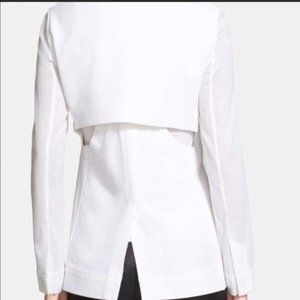 HELMUT LANG White Blazer Jacket SZ 4 SM EUC